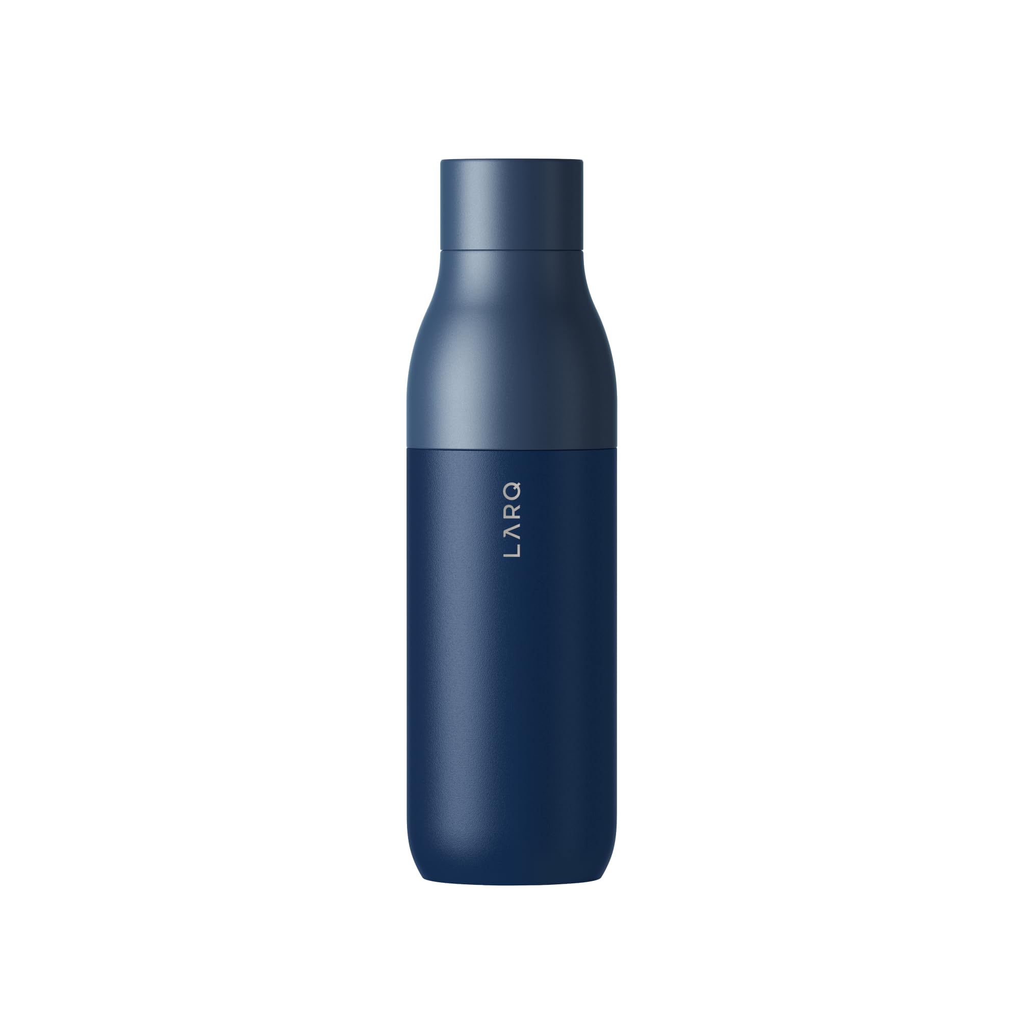 LARQ Bottle PureVis 17 oz - Self-Cleaning and Insulated Stainless Steel Water Bottle with UV Water Purifier and Award-winning Design | Reusable & Travel Friendly, Monaco Blue