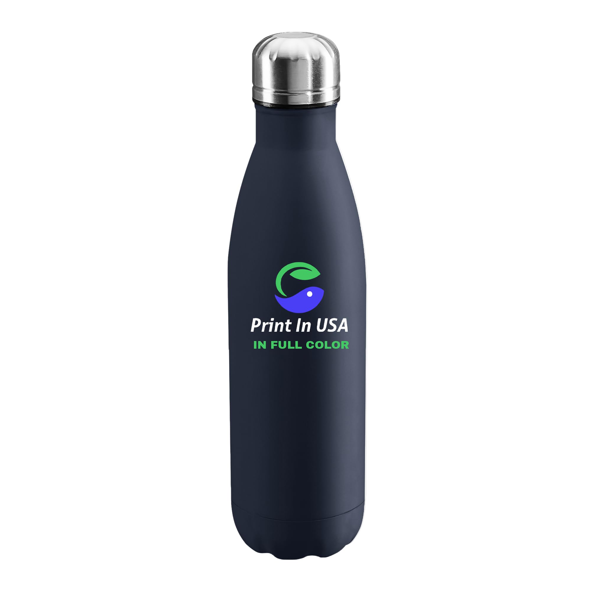 Personalized Custom Print in USA Water Bottles 10Pcs 17oz Stainless Steel Double Wall Insulated Leakproof Cups for Sports Outdoors With Colorful Text Logo