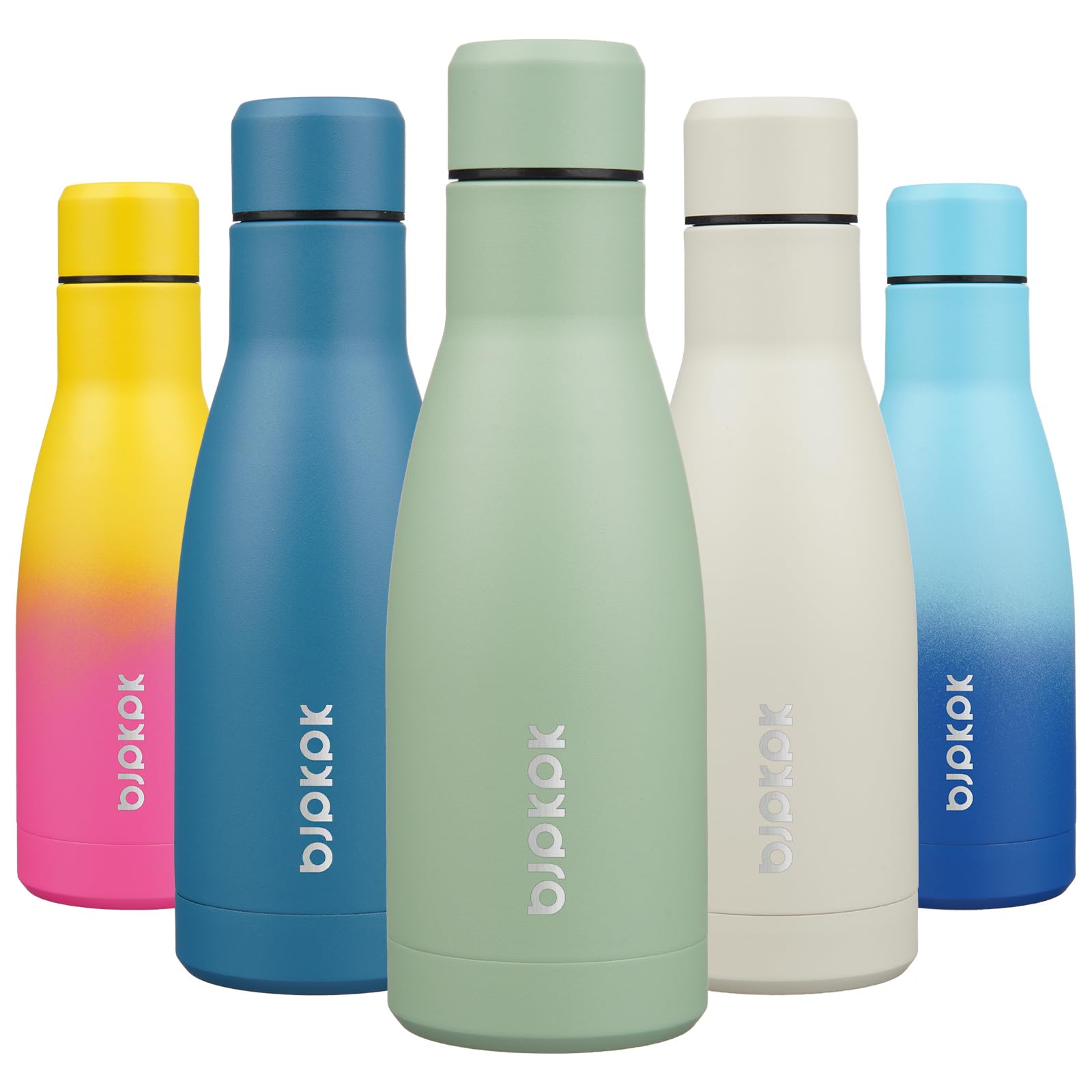 BJPKPK 17oz Insulated Water Bottles Stainless Steel Sports Water Bottles Keep Cold and Hot for Travel Dishwasher Safe,Sky