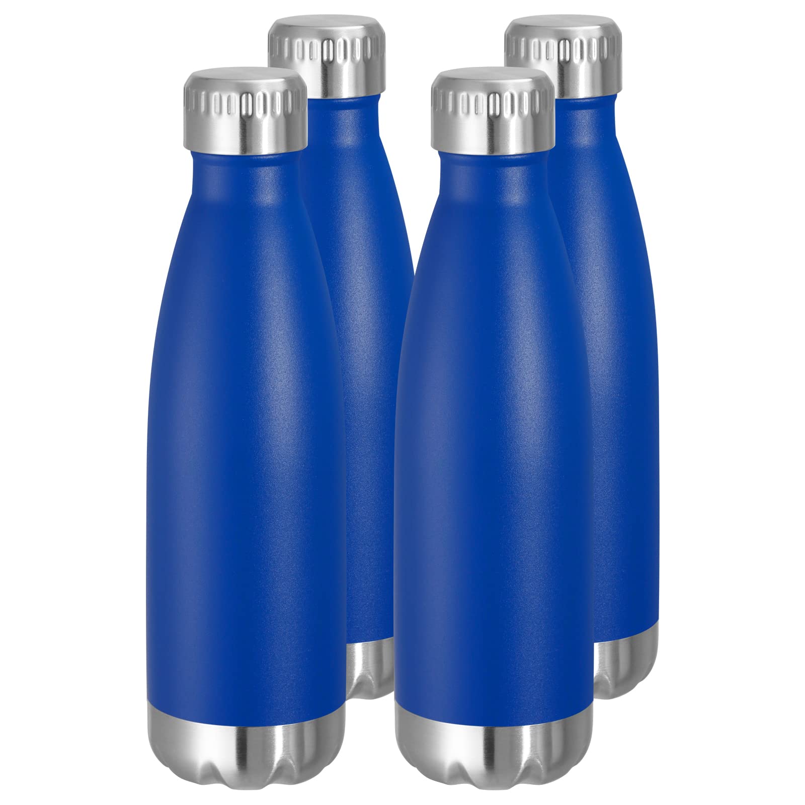 VEGOND 17oz Stainless Steel Water Bottles, Reusable Metal Sports Water Bottle Keeps Drink Hot and Cold, BPA Free Double Wall Vacuum Cola Shape Insulated Water Bottle for Camping Gym, 1 Pack