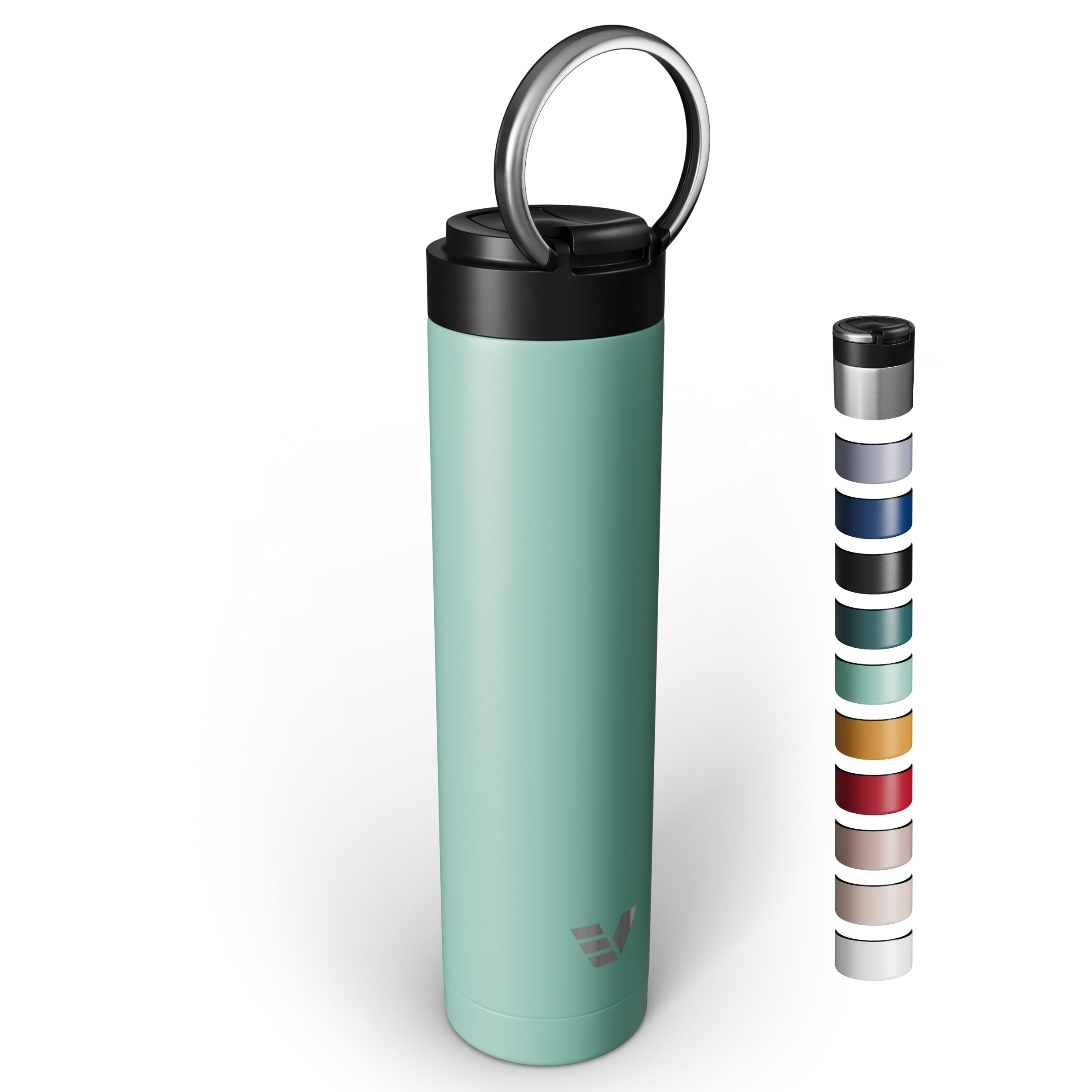 Super Maxi Stainless Steel Water Bottle 36oz - Double wall vacuum insulated | Integrated carry handle | leak proof flip top lid | Lightweight & stylish - Blue
