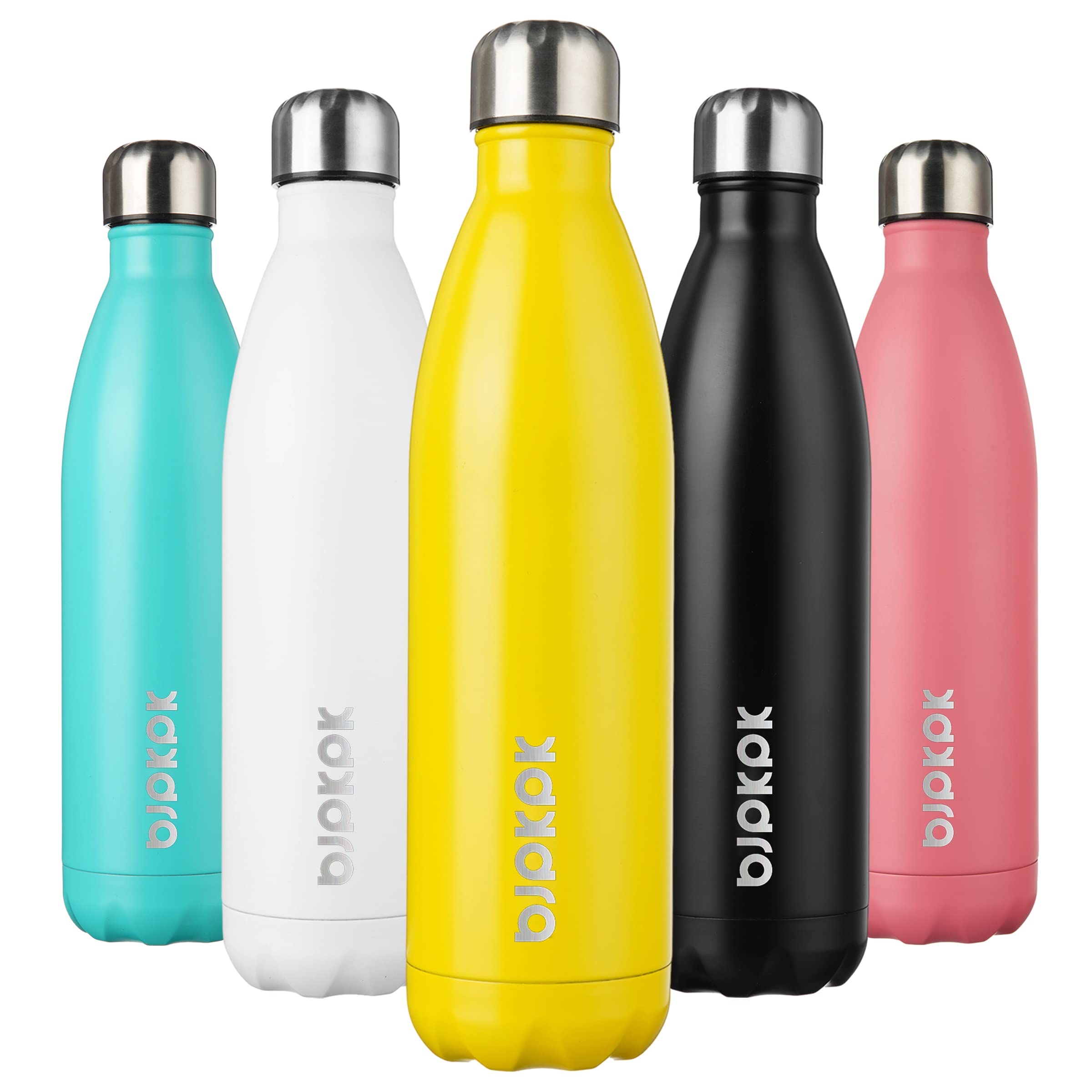 BJPKPK 17oz Insulated Water Bottles Stainless Steel Sports Water Bottles Keep Cold and Hot for Travel Dishwasher Safe,Sky