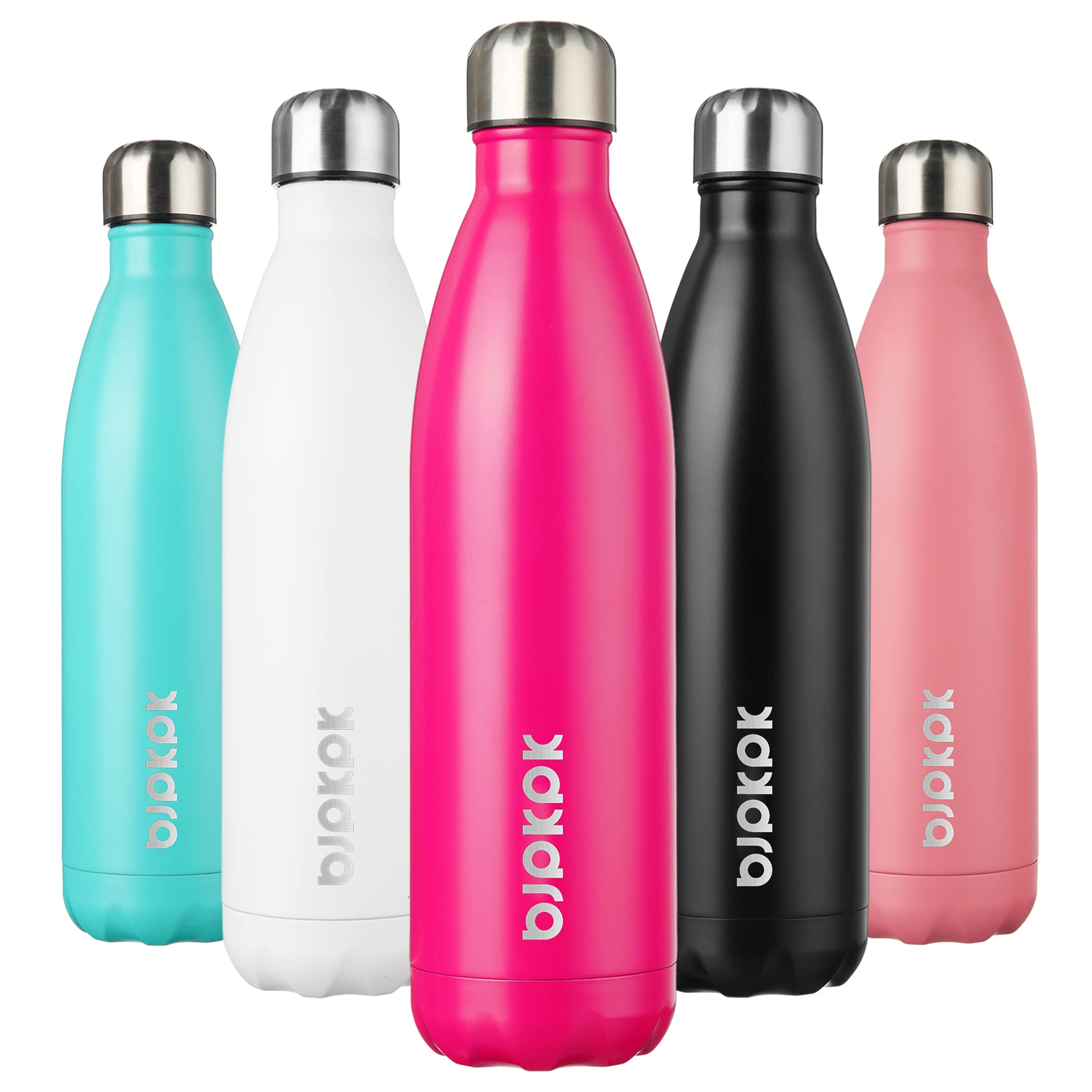 BJPKPK 17oz Insulated Water Bottles Stainless Steel Sports Water Bottles Keep Cold and Hot for Travel Dishwasher Safe,Sky