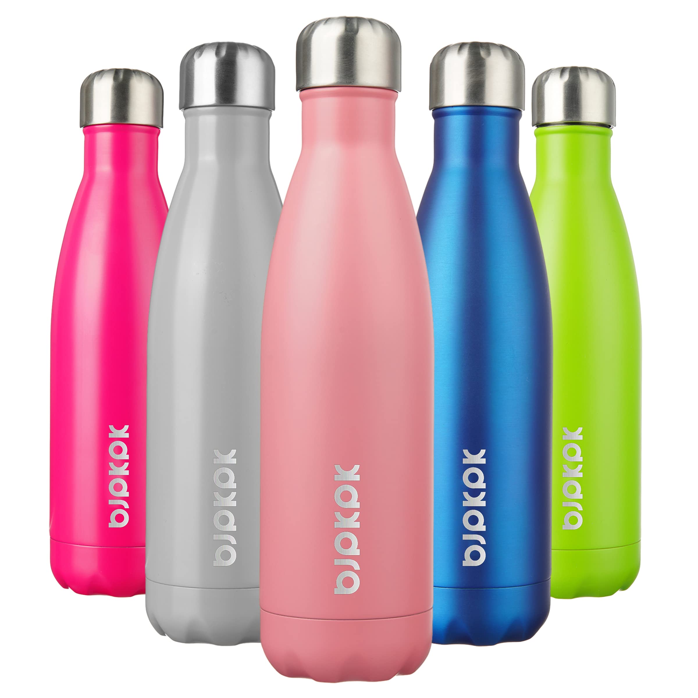 BJPKPK 17oz Insulated Water Bottles Stainless Steel Sports Water Bottles Keep Cold and Hot for Travel Dishwasher Safe,Sky