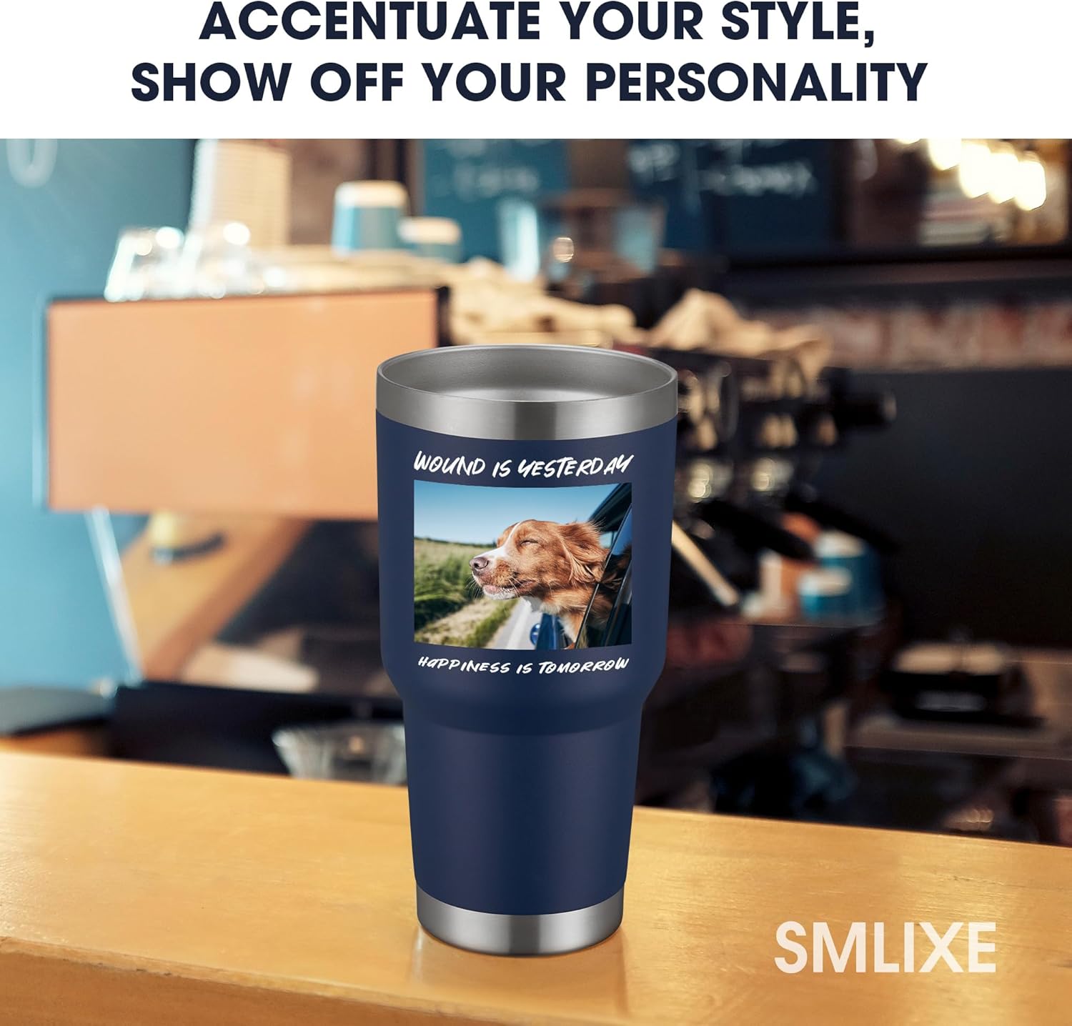 Personalized Custom Tumbler Print in USA 24 Pcs 30oz Stainless Steel Coffee Cup with Lid & Straw Double Wall Insulated Tumbler with Colorful Text Logo Photo
