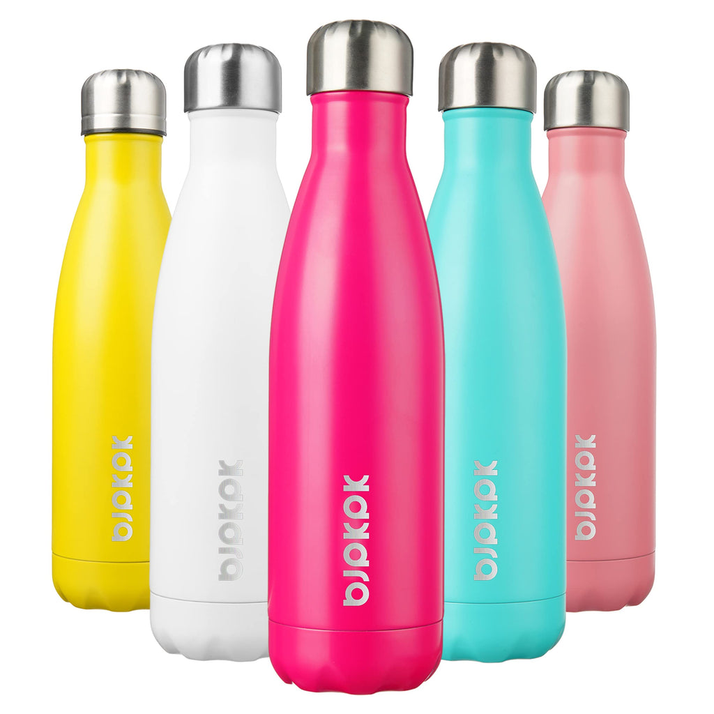 BJPKPK 17oz Insulated Water Bottles Stainless Steel Sports Water Bottles Keep Cold and Hot for Travel Dishwasher Safe,Sky