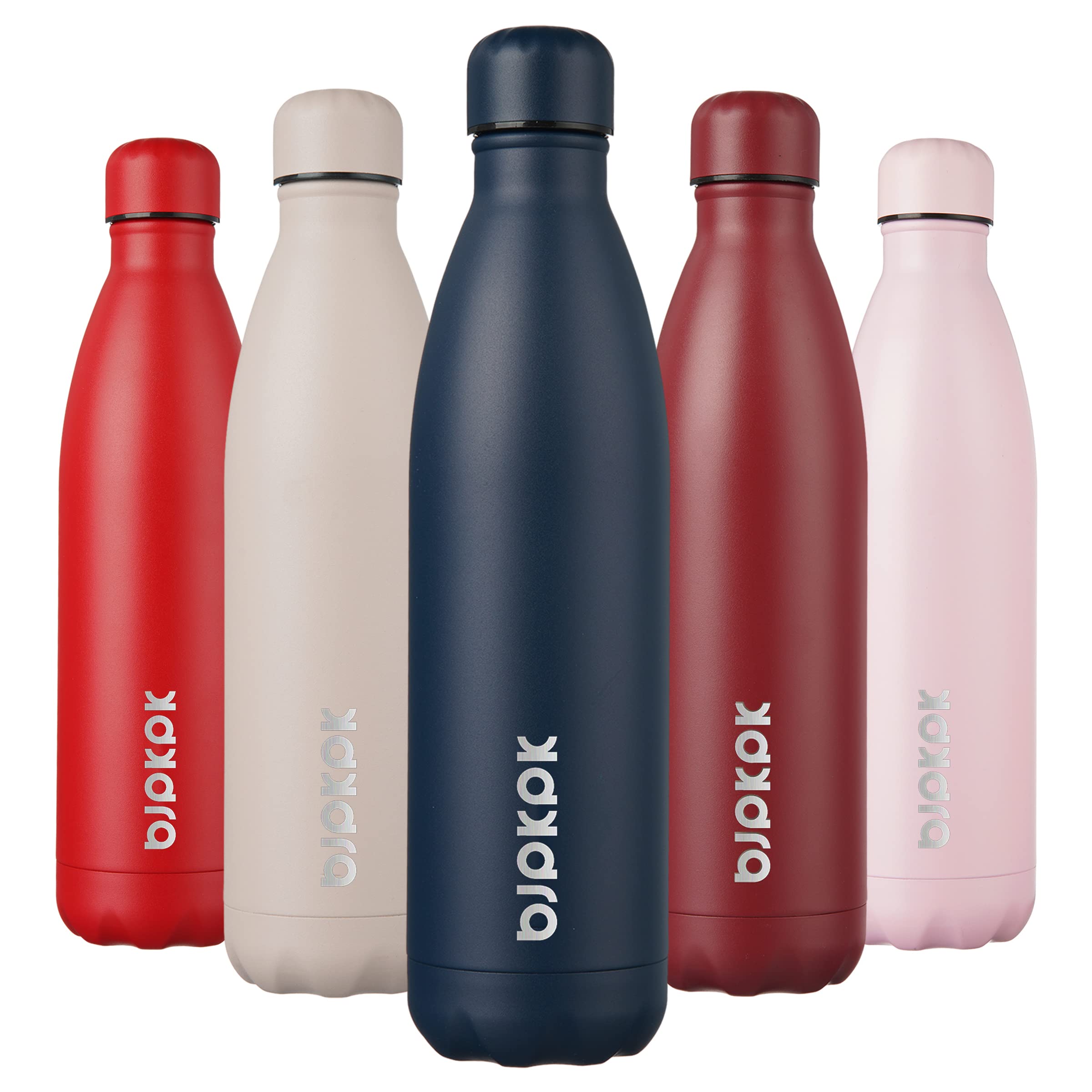 BJPKPK 17oz Insulated Water Bottles Stainless Steel Sports Water Bottles Keep Cold and Hot for Travel Dishwasher Safe,Sky