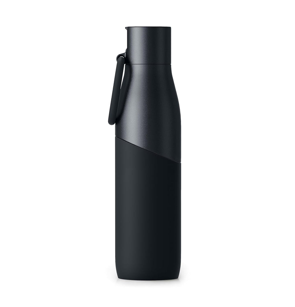 LARQ Bottle Movement Filtered - Lightweight Non-Insulated Stainless Steel Water Bottle BPA Free with Nano Zero Technology and Long-Lasting Filters, Black/Onyx, 32oz