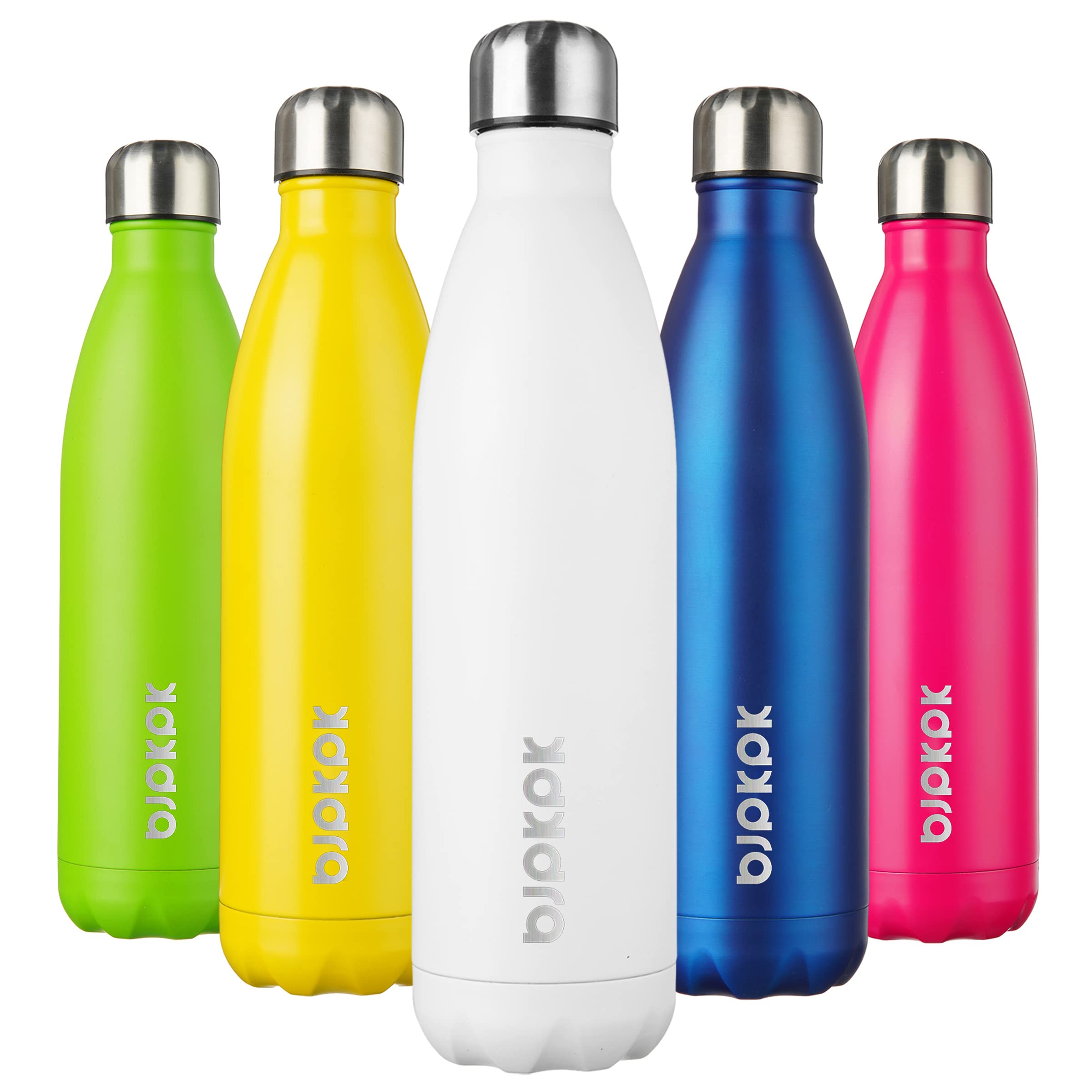 BJPKPK 17oz Insulated Water Bottles Stainless Steel Sports Water Bottles Keep Cold and Hot for Travel Dishwasher Safe,Sky